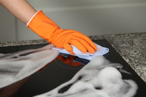 Carpet cleaning equipment prepared for a property in Putney