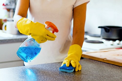 Secure oven cleaning payment on a laptop with encrypted transaction protection