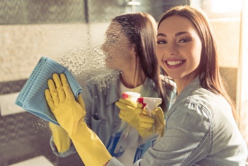 Local cleaning team preparing a Putney home after refurbishment