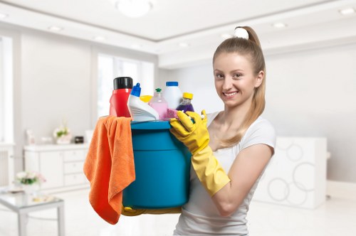 Thorough home cleaning visit for a family house in Putney