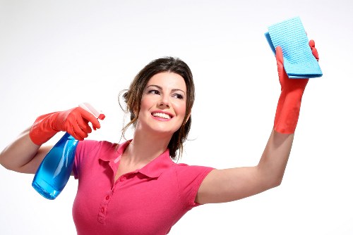 Local cleaning service equipment ready for a Putney property clean